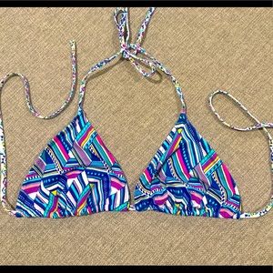 VS triangle bikini top colorful geometric Sz Large